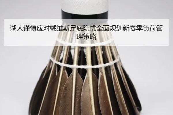 湖人谨慎应对戴维斯足底隐忧全面规划新赛季负荷管理策略